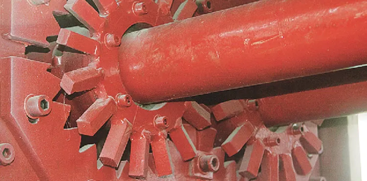 벽돌 제조 기계 중형 양 단계 진공 진압기 6