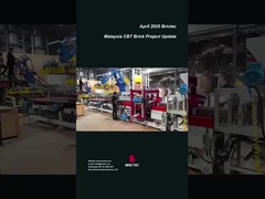 말레이시아 CBT 프로젝트에서 생산 라인 및 건설 프로세스에서 점토 벽돌 기계